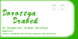 dorottya drabek business card